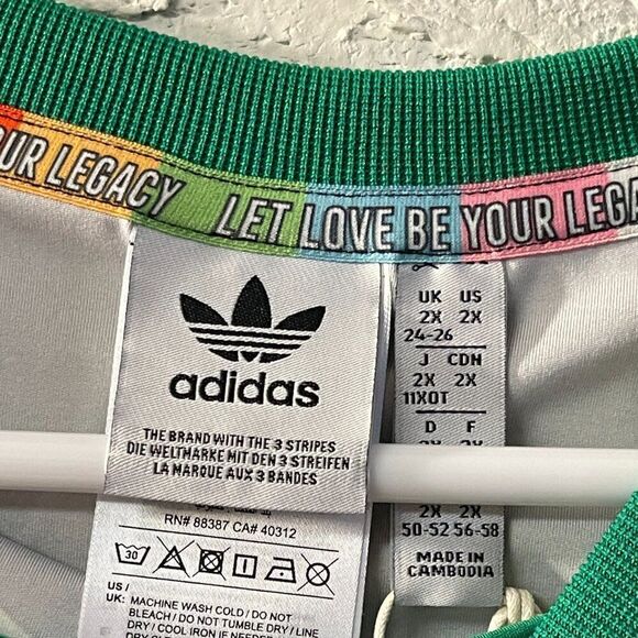 Adidas Rich Mnisi 2fer Tank Shrug Combo Love Unites Plus Size 2X - Picture 6 of 11